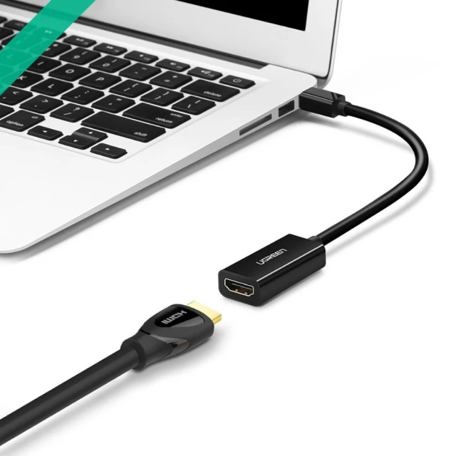 Адаптер Ugreen Mini DisplayPort to HDMI 0.2m Black (MD112)