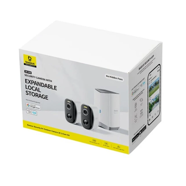 Камера видеонаблюдения Baseus N1 2K (2 Pack) White (S0TW002131)