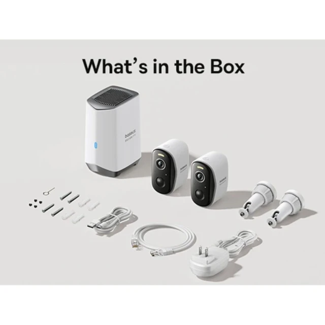 Камера видеонаблюдения Baseus N1 2K (2 Pack) White (S0TW002131)