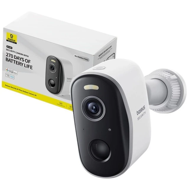 Камера відеоспостереження Baseus N1 Plus 2K White (S0TY002131)