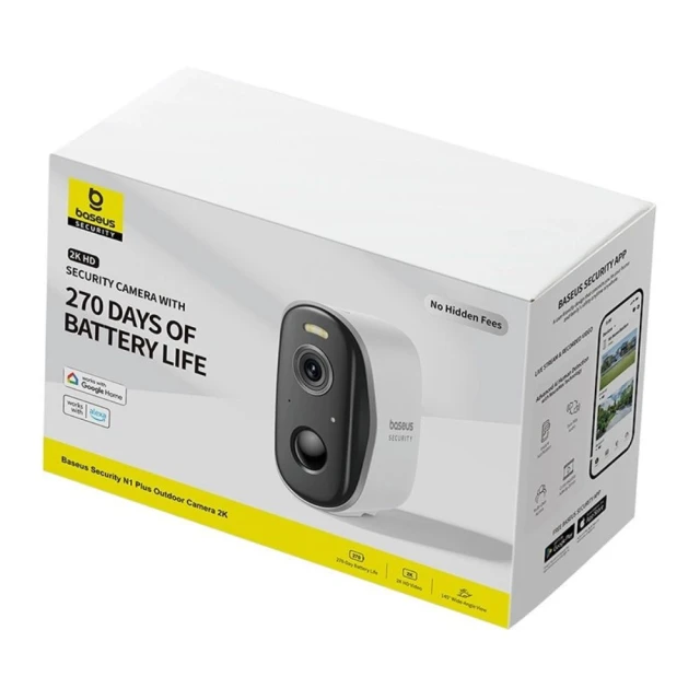 Камера відеоспостереження Baseus N1 Plus 2K White (S0TY002131)