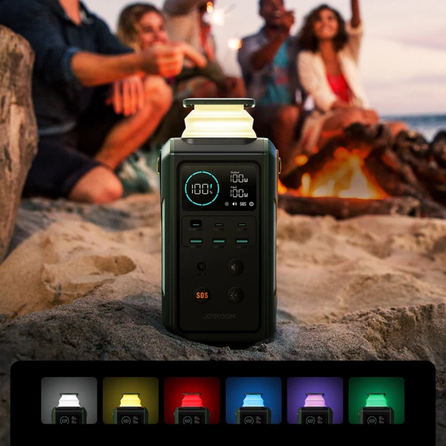Портативна зарядна станція Joyroom 100W 75000mAh Green (JR-PBF10)