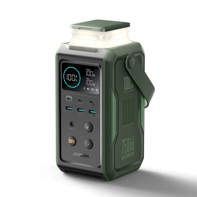 Портативна зарядна станція Joyroom 100W 75000mAh Green (JR-PBF10)