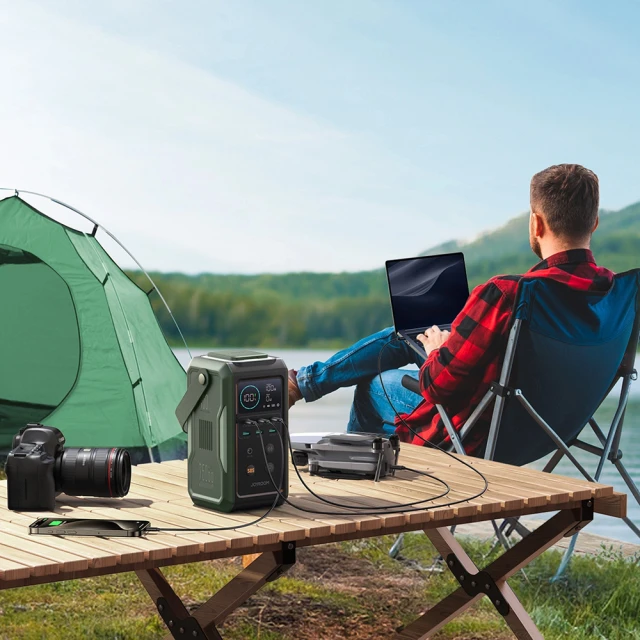 Портативна зарядна станція Joyroom 100W 75000mAh Green (JR-PBF10)