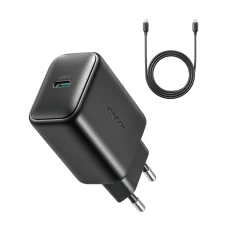 Сетевое зарядное устройство Joyroom PD 25W USB-C with USB-C to USB-C Cable 1 m Black (JR-TCF23_BB)