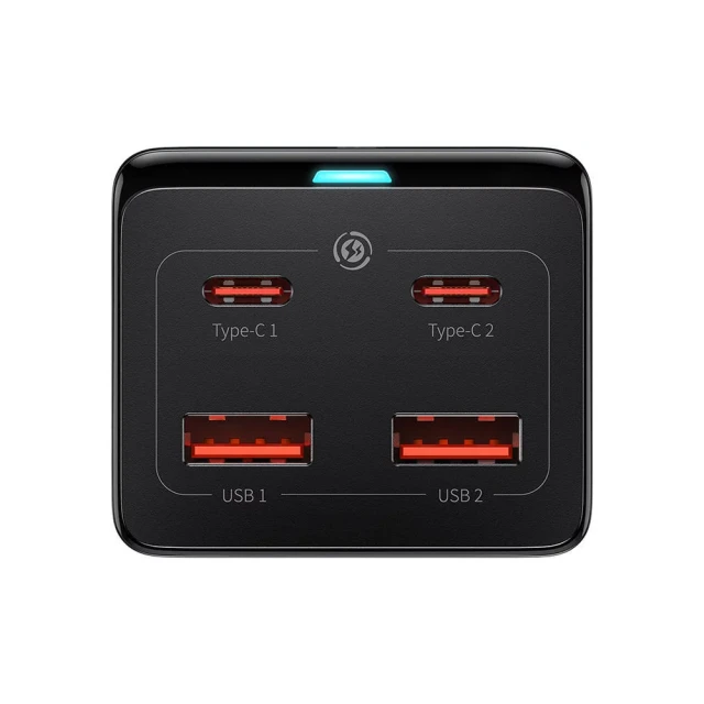 Мережевий подовжувач Baseus PowerStrip 100W 2xUSB-A | 2xUSB-C | AC Black (PSZM000401)
