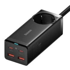 Сетевой удлинитель Baseus PowerStrip 100W 2xUSB-A | 2xUSB-C | AC Black (PSZM000401)