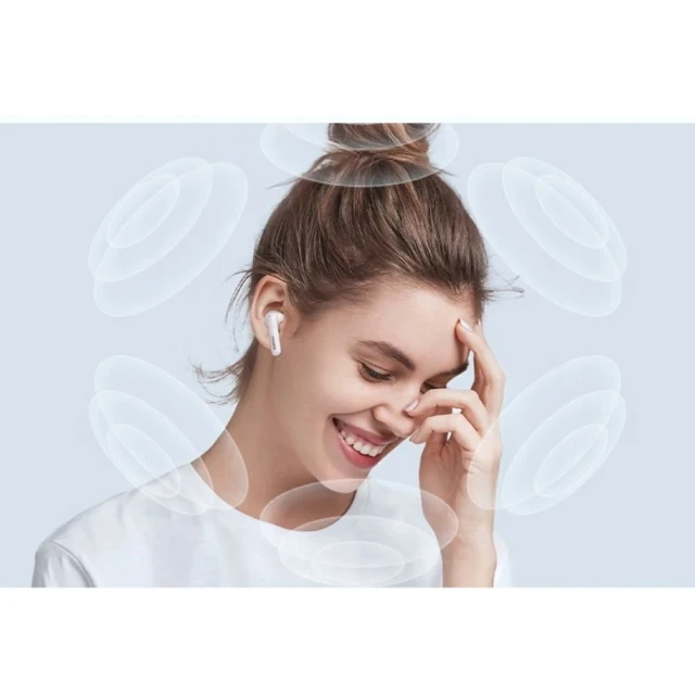 Бездротові навушники TWS Ugreen EchoBuds HiTune T6 Magic White (6941876251377)