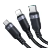 Кабель Joyroom Multi-Use Series 3-in-1 USB-A to Lightning | USB-C | Micro-USB 1.2m Black (S-UC027A9 CB 1m)