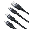 Кабель Joyroom Multi-Use Series 3-in-1 USB-A to Lightning | USB-C | Micro-USB 1.2m Black (S-UC027A9 CB 1m)