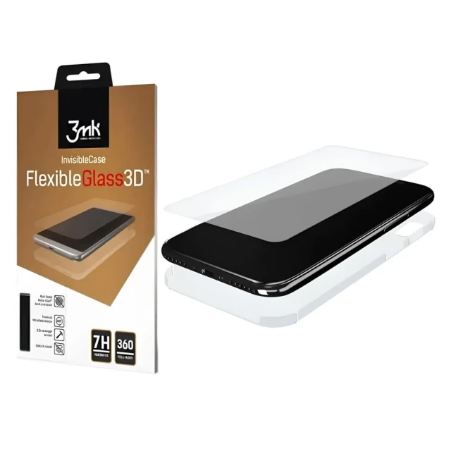 Захисне скло 3mk FlexibleGlass 3D для iPhone XS Max Transparent (5903108039000)