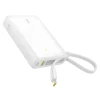 Портативний зарядний пристрій Baseus PicoGo 45W 10000mAh with Built-in USB-C Cable White (P10076803213-00)