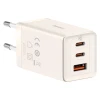 Мережевий зарядний пристрій Baseus PD/QC 65W 2xUSB-C | USB-A with USB-C to USB-C Cable 1 m White (P10110812227-Z1)