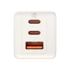 Мережевий зарядний пристрій Baseus PD/QC 65W 2xUSB-C | USB-A with USB-C to USB-C Cable 1 m White (P10110812227-Z1)