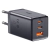 Мережевий зарядний пристрій Baseus PD/QC 65W 2xUSB-C | USB-A with USB-C to USB-C Cable 1 m Grey (P10110812827-Z1)