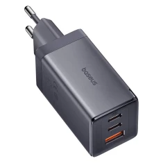 Мережевий зарядний пристрій Baseus PD/QC 65W 2xUSB-C | USB-A with USB-C to USB-C Cable 1 m Grey (P10110812827-Z1)