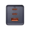 Мережевий зарядний пристрій Baseus PD/QC 65W 2xUSB-C | USB-A with USB-C to USB-C Cable 1 m Grey (P10110812827-Z1)