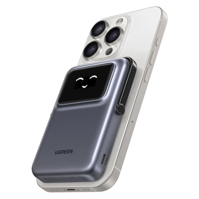 Портативний зарядний пристрій Ugreen Uno PB571 5000mAh 20W USB-C with MagSafe Grey (6941876246823)