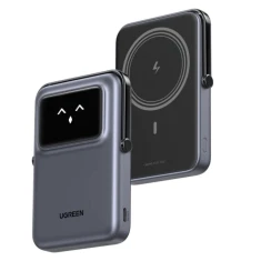Портативний зарядний пристрій Ugreen UNO PB572 10000mAh 20W Qi Grey with MagSafe (6941876243273)