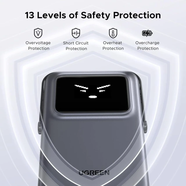 Портативний зарядний пристрій Ugreen UNO PB764 10000mAh 20W Grey with MagSafe (6941876243297)