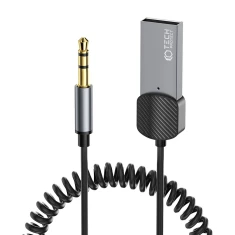 Адаптер Tech-Protect UltraBoost Bluetooth Aux Audio Adapter Cable Grey (9490713933824)