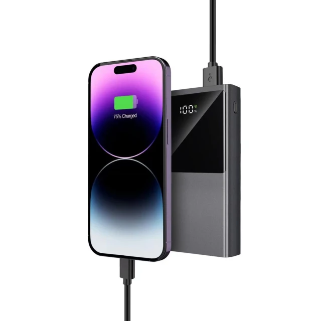Портативное зарядное устройство Tech-Protect PB13 22.5w 20000mah Grey (9490713931608)
