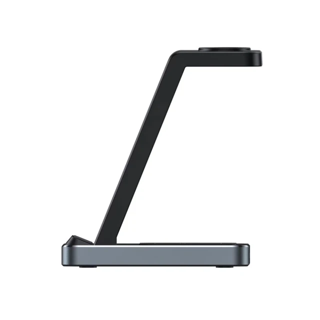 Бездротовий зарядний пристрій Tech-Protect 15W-A26 3-in-1 Black with MagSafe (9490713934487)