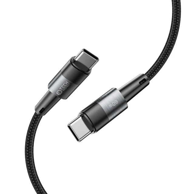 Кабель Tech-Protect UltraBoost Type-C Cable PD 60w | 3a 25cm Grey (9490713933923)
