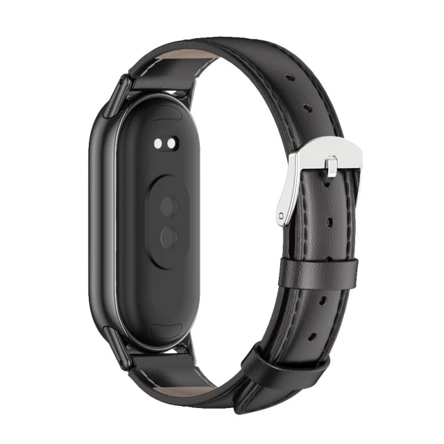 Ремінець Tech-Protect LeatherFit для Xiaomi Smart Band 8 | 8 NFC Black (9490713935347)