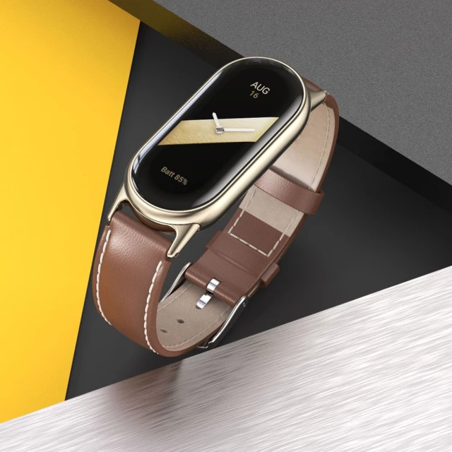 Ремінець Tech-Protect LeatherFit для Xiaomi Smart Band 8 | 8 NFC Black (9490713935347)