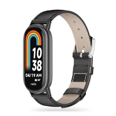 Ремінець Tech-Protect LeatherFit для Xiaomi Smart Band 8 | 8 NFC Black (9490713935347)