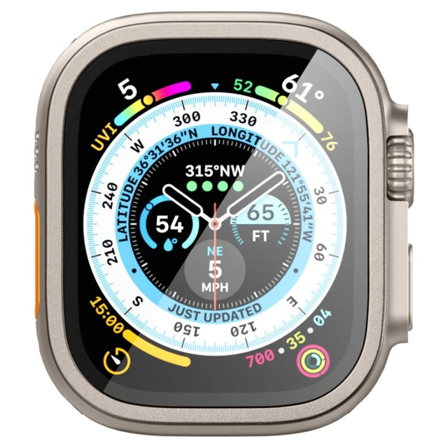 Захисне скло Spigen Glas.TR Slim Pro для Apple Watch Ultra 49mm Titanium (AGL06161)