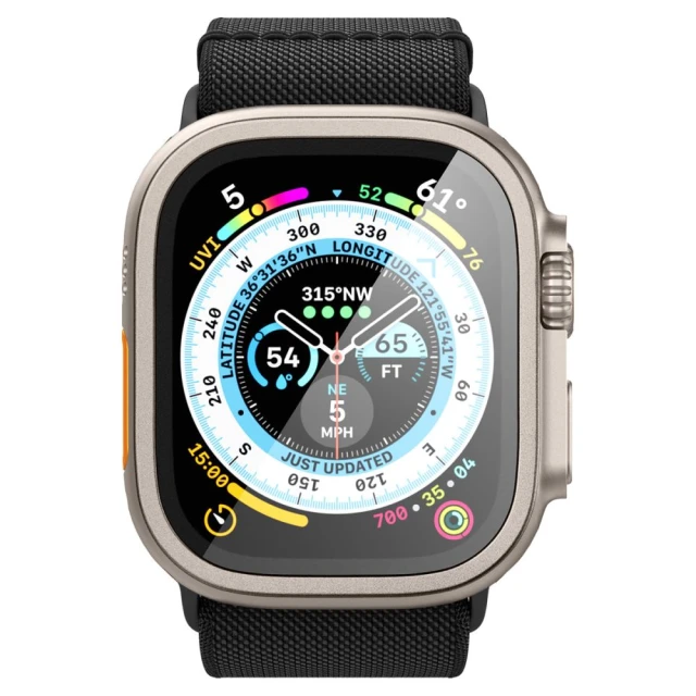 Захисне скло Spigen Glas.TR Slim Pro для Apple Watch Ultra 49mm Titanium (AGL06161)