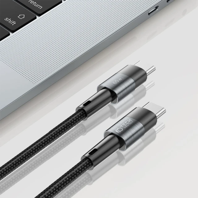 Кабель Tech-Protect UltraBoost Type-C Cable PD 60W | 3A 100cm Grey (9490713933978)