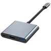 USB-хаб Tech-Protect V1-HUB Adapter 3in1 Grey (9490713935248)