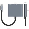 USB-хаб Tech-Protect V1-HUB Adapter 3in1 Grey (9490713935248)