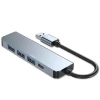 USB-хаб Tech-Protect V0-HUB Adapter 5in1 Grey (9490713935255)