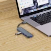 USB-хаб Tech-Protect V0-HUB Adapter 5in1 Grey (9490713935255)