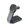 Бездротовий зарядний пристрій Tech-Protect 15W-A28 Magnetic 3-in-1 Black with MagSafe (9490713934593)