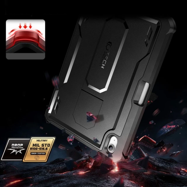 Чохол Tech-Protect Kevlar Pro для iPad 11 2025 11th Gen | 10.9 2022 10th Gen Black (9490713934661)