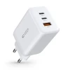 Мережевий зарядний пристрій Tech-Protect QC/PD 65W 2xUSB-C | USB-A White (9490713934517)