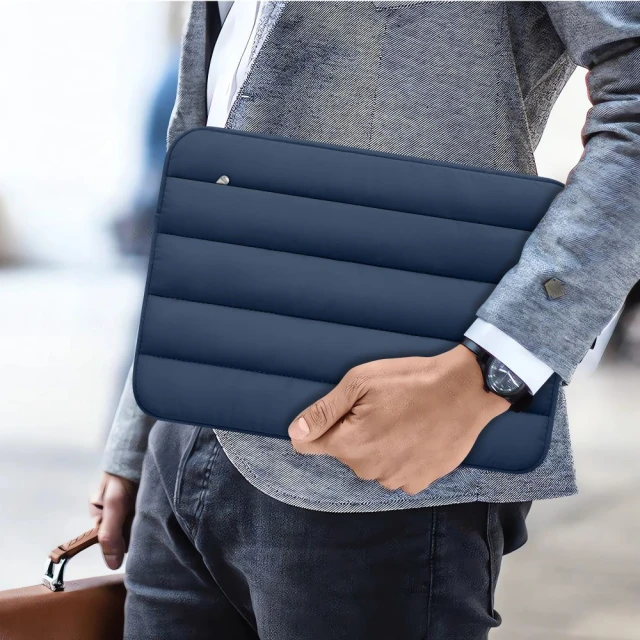 Чохол для ноутбука Tech-Protect Fluffy 13–14 Navy Blue (5906302362486)