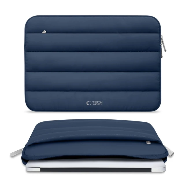 Чохол для ноутбука Tech-Protect Fluffy 13–14 Navy Blue (5906302362486)