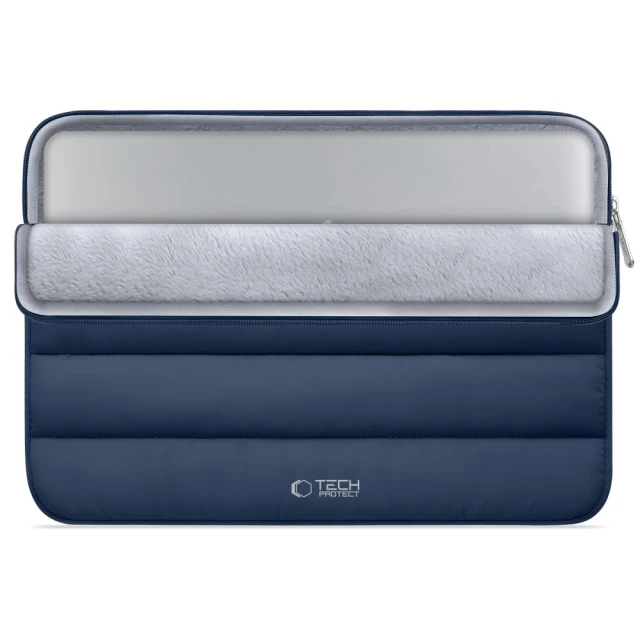 Чохол для ноутбука Tech-Protect Fluffy 13–14 Navy Blue (5906302362486)