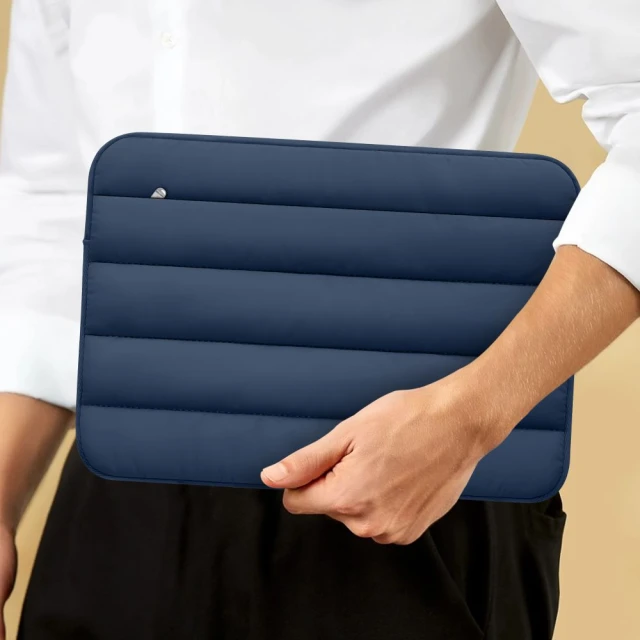 Чохол для ноутбука Tech-Protect Fluffy 13–14 Navy Blue (5906302362486)