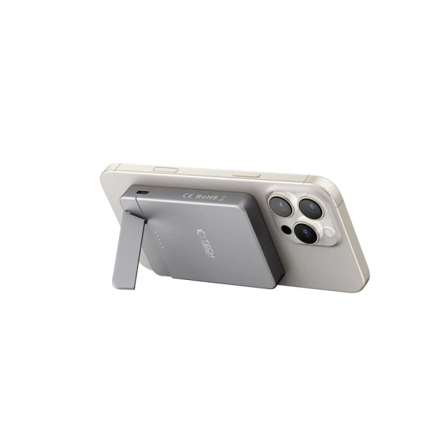 Портативний зарядний пристрій Tech-Protect PB14 LifeMag Power Bank 5000mAh MagSafe Space Grey (5906302362783)