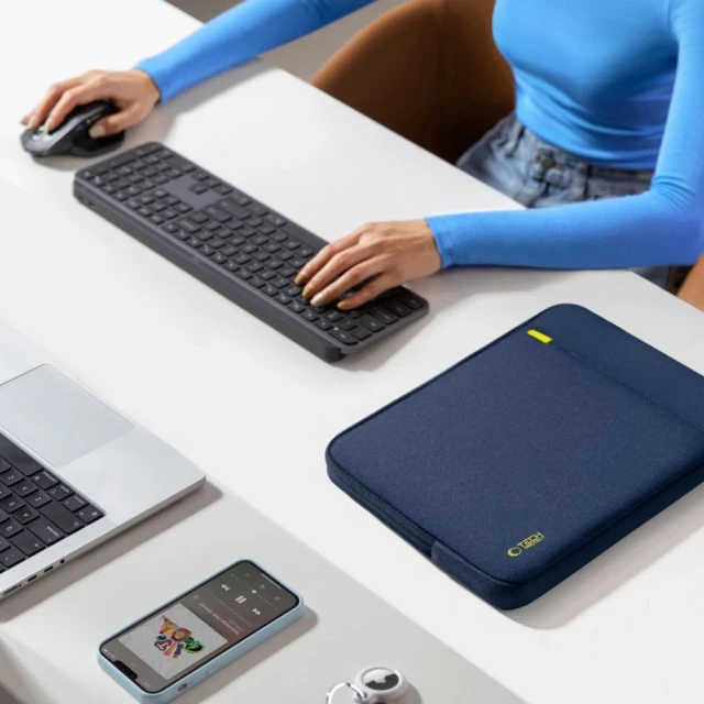 Чехол для ноутбука Tech-Protect Defender 13–14 Navy Blue (5906302363773)