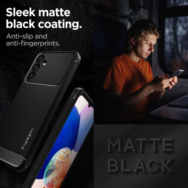 Чехол Spigen Rugged Armor для Samsung Galaxy A14 5G Matte Black (ACS05847)