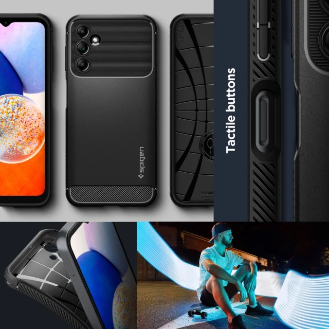 Чехол Spigen Rugged Armor для Samsung Galaxy A14 5G Matte Black (ACS05847)