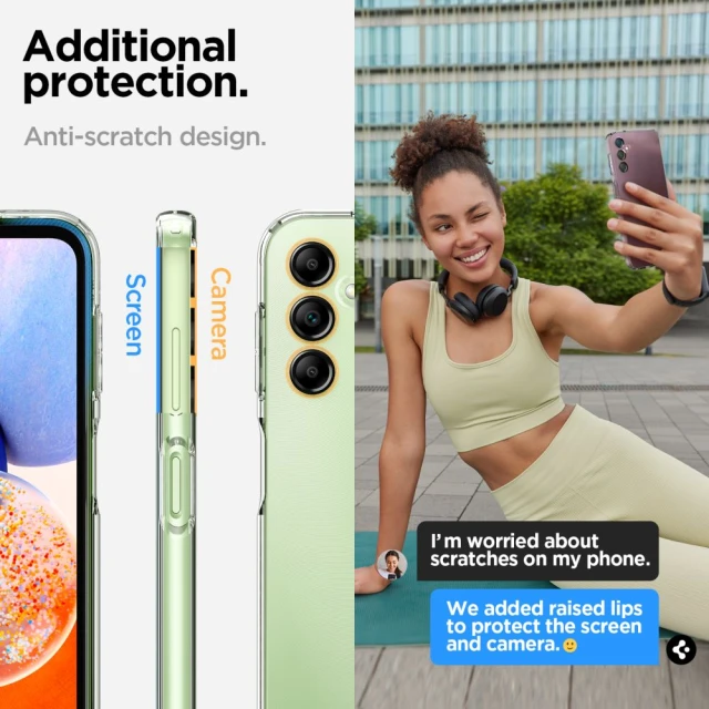 Чохол Spigen Liquid Crystal для Samsung Galaxy A14 5G Crystal Clear (ACS05849)